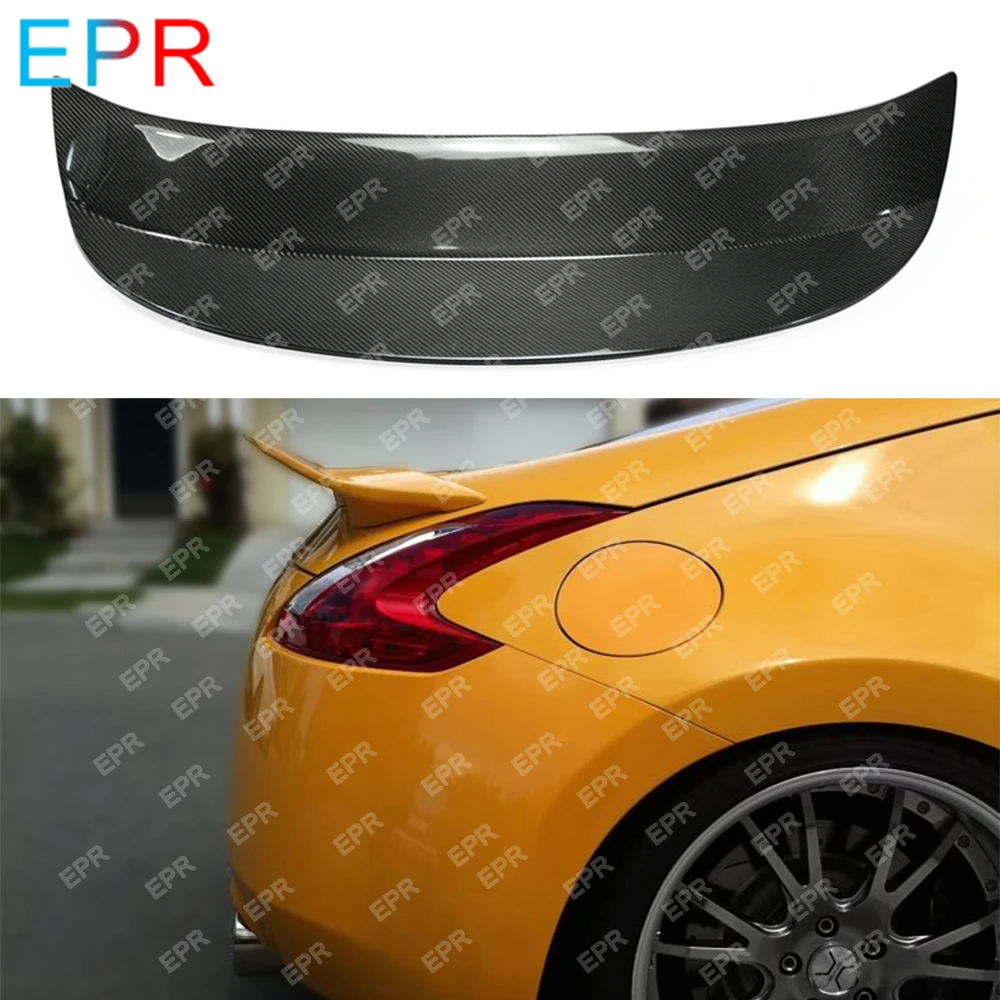 

For Nissan 370Z Z34 Carbon Fiber AJT3 Rear Spoiler Body Kit Auto Tuning Part For 370Z Carbon AJT3 Rear Trunk Wing (2009 onwards)