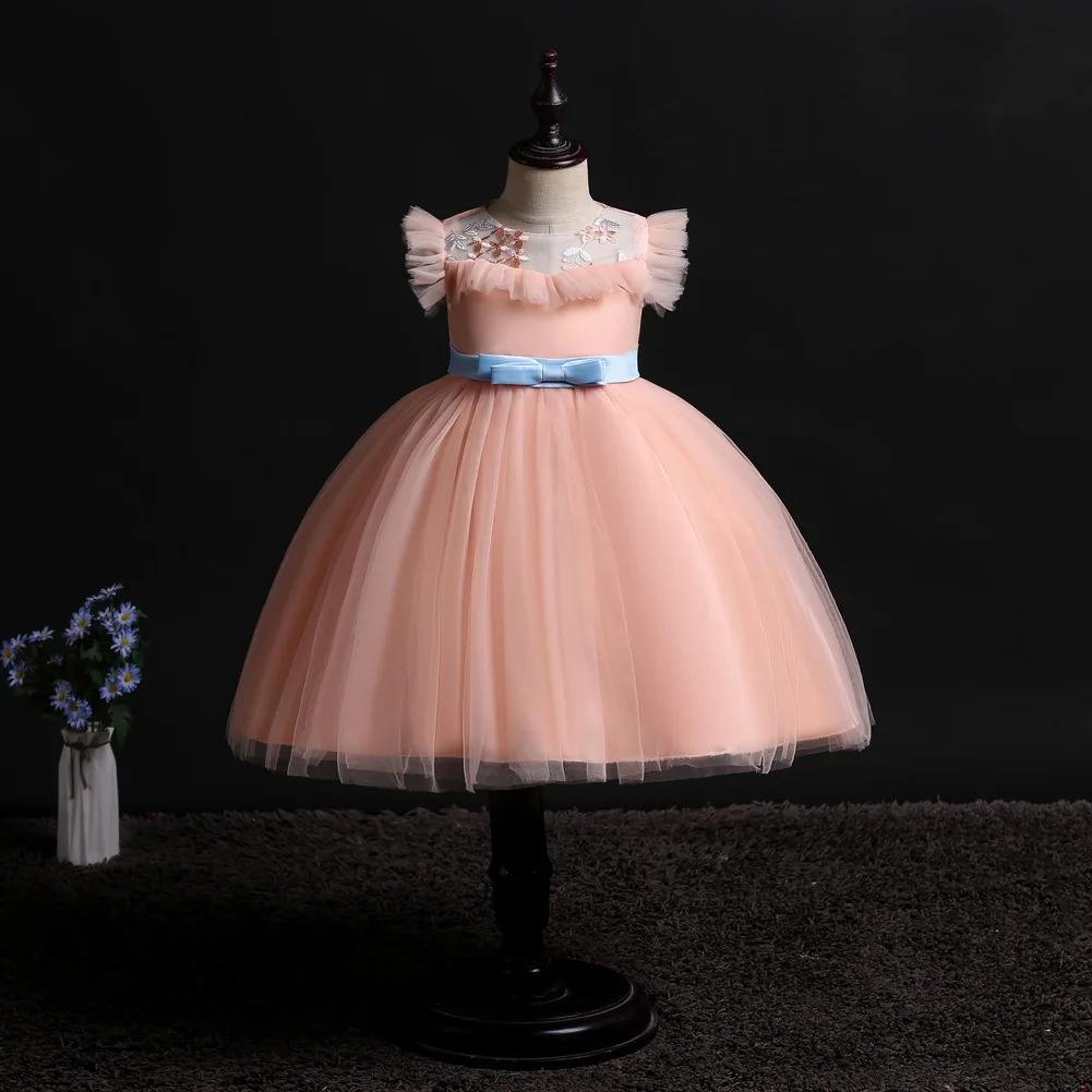 

2019 new girls embroidered dress children princess kids elegant dresses fashion clothing