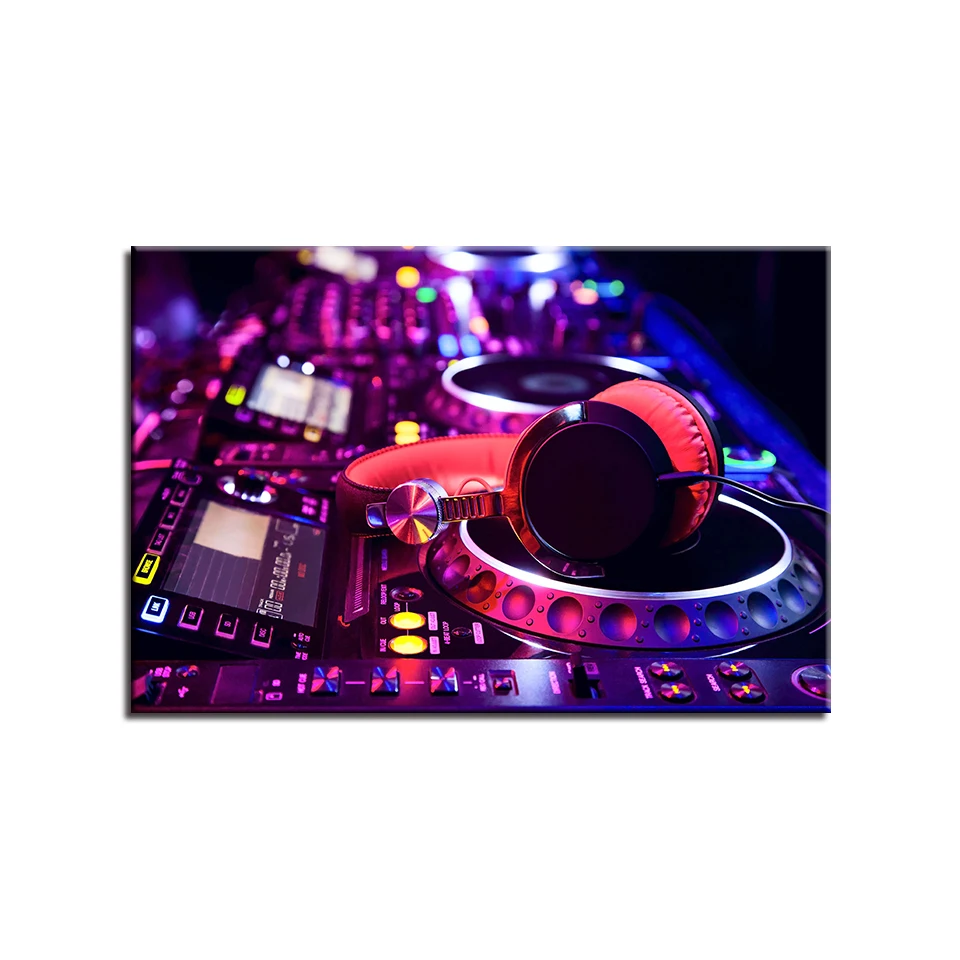 Холст HD Печать картины искусство на стену домашний декор 1 шт/шт DJ инструмент