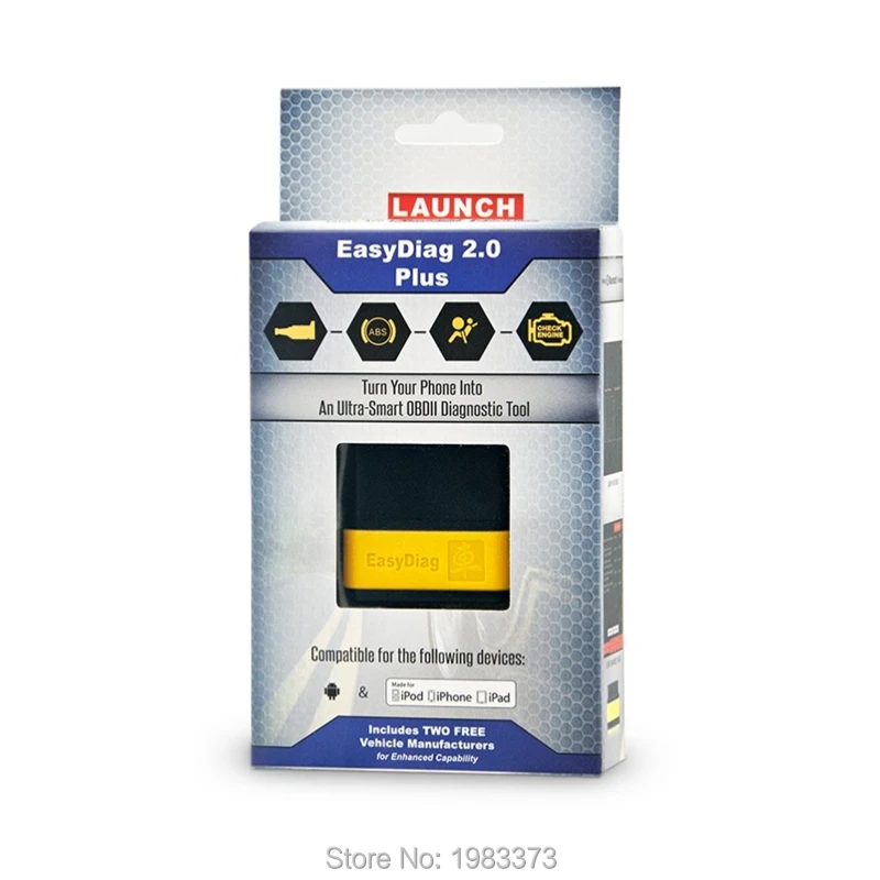 Launch EasyDiag 2 0 Plus 10 дюймов 1280*800 Гб ОЗУ 32 ПЗУ Quad 1 5G Android Tablet PC OBD2 удлинитель