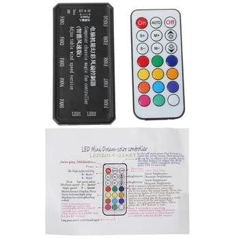 

Adjustable LED Computer PC Cooling Fan Cooler Controller for CPU+IR Remote Control Cooling Shell Heat Sink Accessories