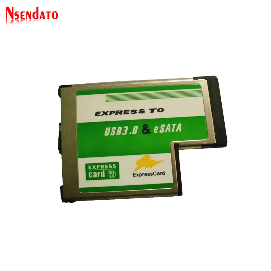 Новый Скрытая cardbus Express к USB 3.0 + ESATA II 2.0 Combo для Card ExpressCard 54 мм адаптер | Компьютеры и