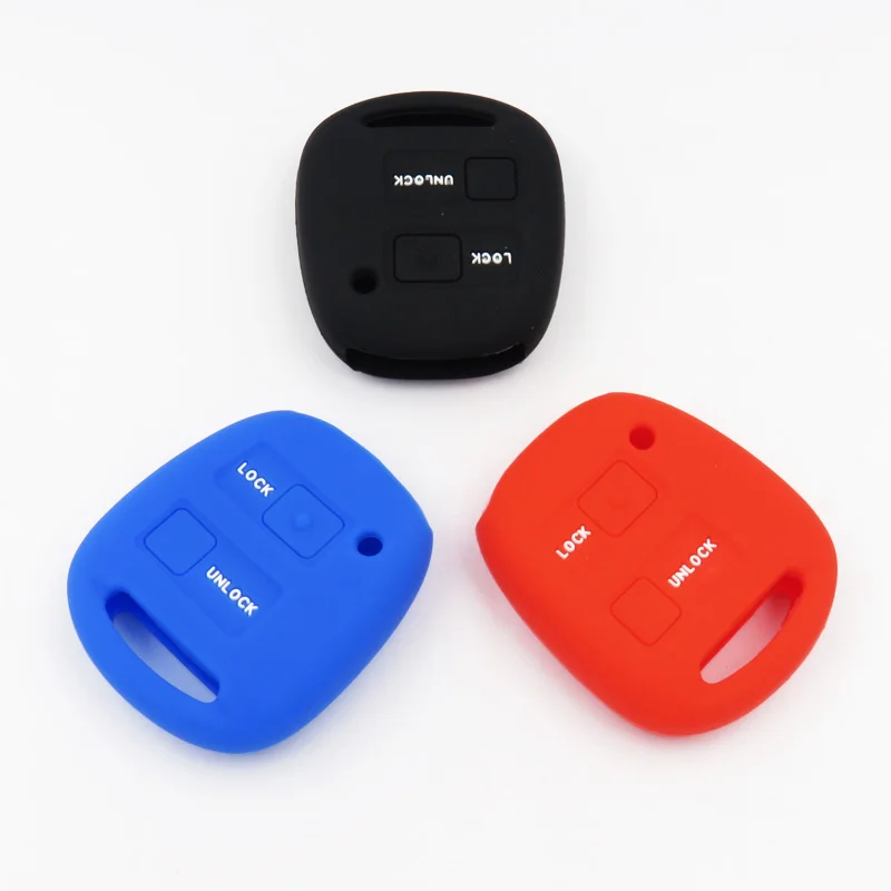 Silicone key cover rubber cover protect for Toyota Car Key Case Shell