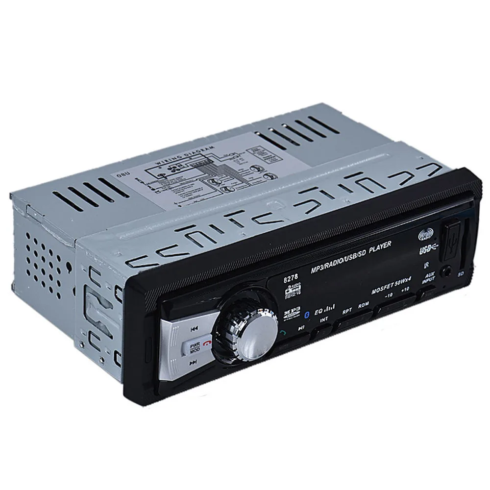 Автомобильный Bluetooth стерео Aux Вход USB/SD/FM MP3 приемник плеер в тире 8278