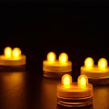 Распродажа 100 шт. сверх яркий зеленый цвет двойной водонепроницаемый светодиодный чайный свет Свадебная центральная часть украшения погружной микро мини светодиодный свет