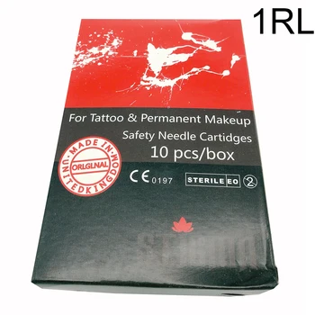 

1rl 10Pcs Professional Disposable Silicone Tattoo Cartidges Needles Permanent Makeup for Tattoo Machine Eyebrow agulha tatuagem