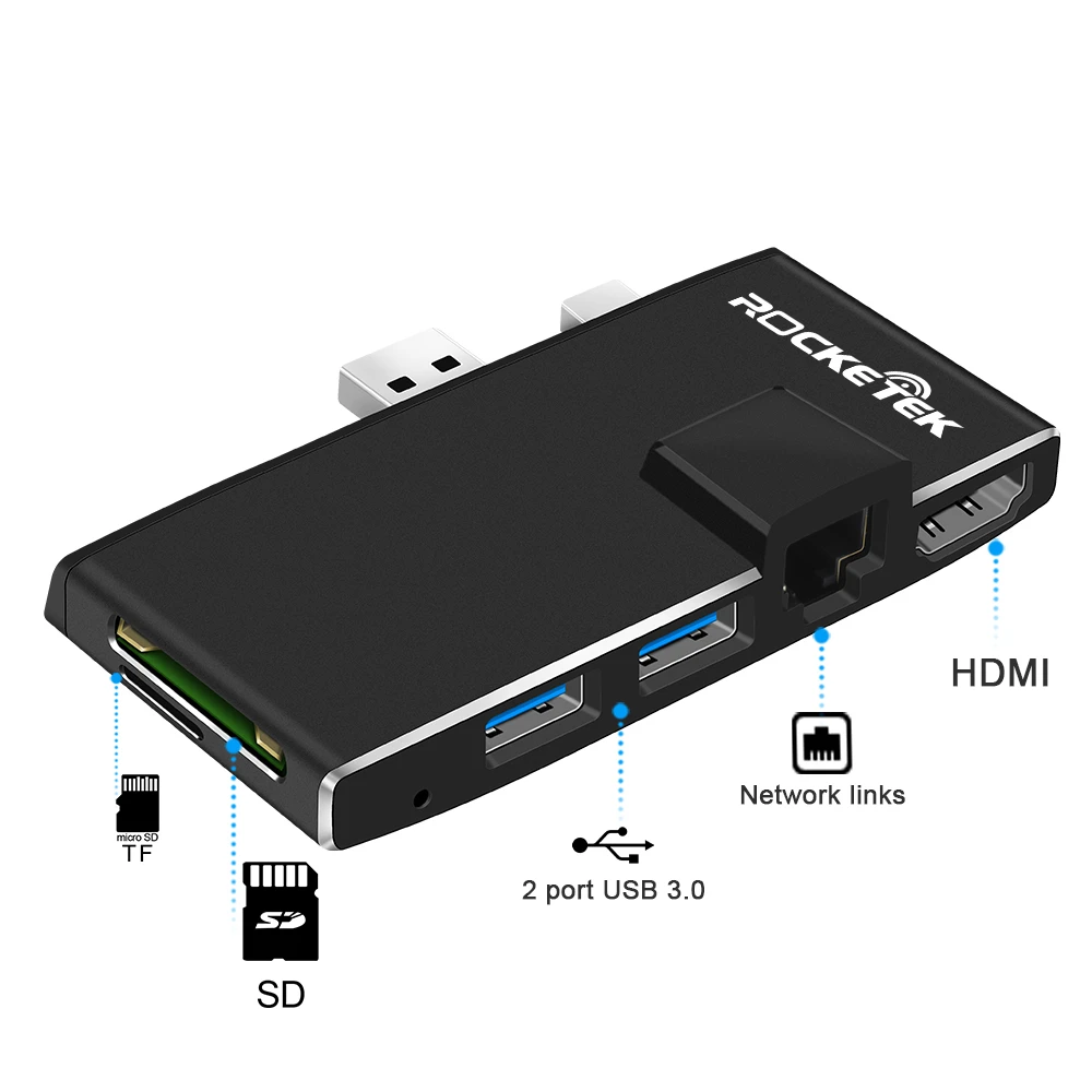 Usb 3 0 Card Reader Hub 4k Hdmi 1000mbps Gigabit Ethernet Adapter For Sd Tf Micro Sd For Microsoft Surface Pro 3 Pro 4 Pro 5 Usb Hubs Aliexpress