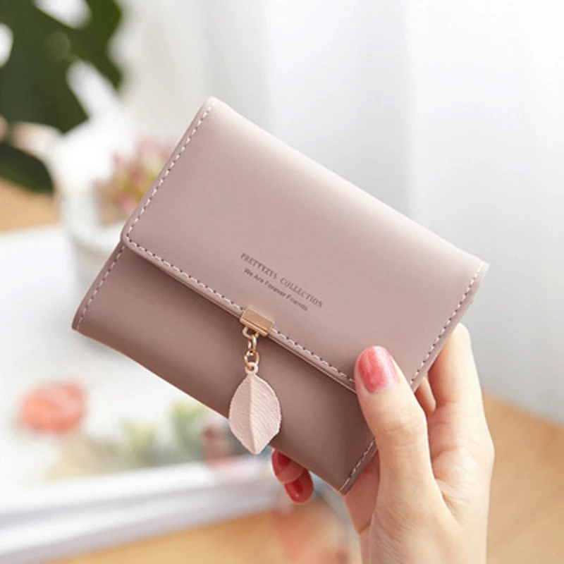 

New Women Pu Leather Wallets Fashion Female Short Purses Big Capacity Money Bag Lady High Quality Cute Wallet Card Holder Clutch