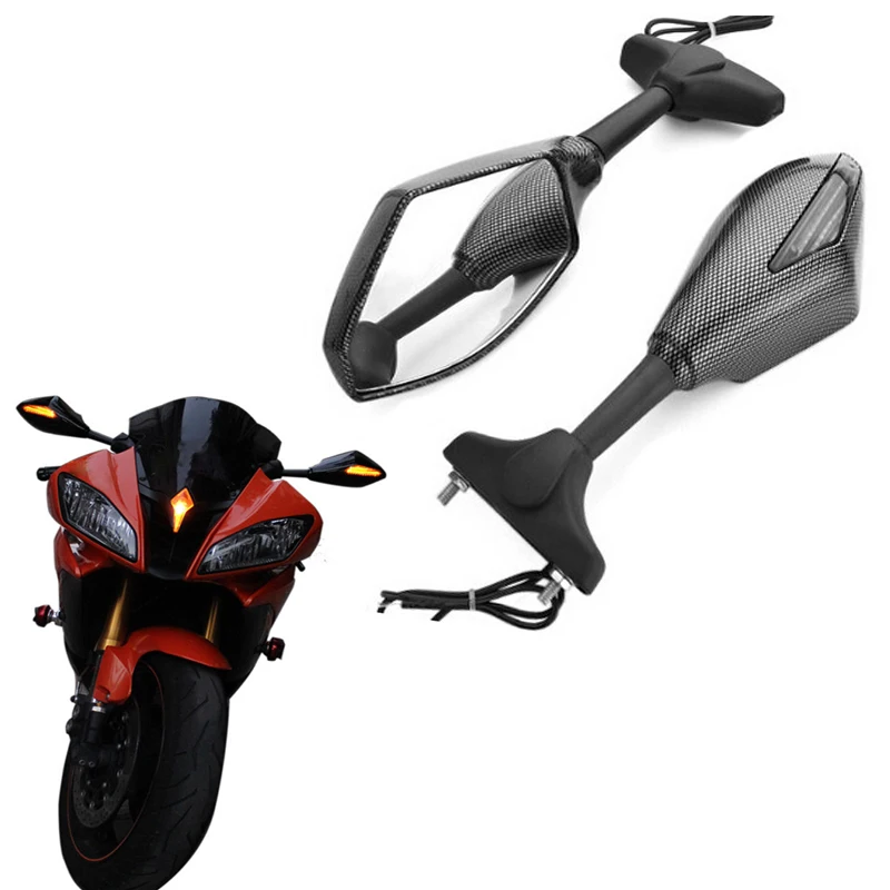Retrovisores da Motocicleta Sinais de Volta Led para Honda Espelhos Indicador Luzes 1100 Cbf1000 Vtr 1000 f Firestorm Cbr1100xx Cbr 5 indicador luzes led para honda cbr1100xx cbr