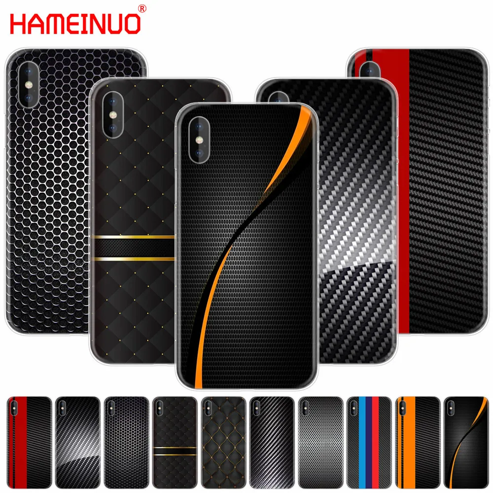 Чехол для мобильного телефона HAMEINUO из углеродного волокна iphone X 8 7 6 4 4S 5 5S SE 5c 6s