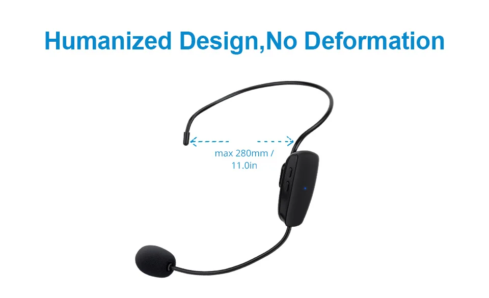2.4G Wireless Microphone Speech Headset Megaphone Radio Mic For Loudspeaker Teaching Meeting Guide Mic With 6.5mm Adapter (12)