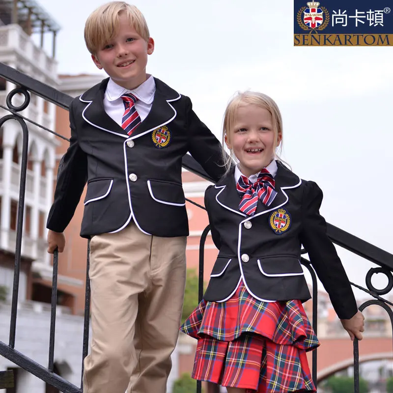 2013 autumn girl blazer suit, 4 PCS set school uniform, women uniform