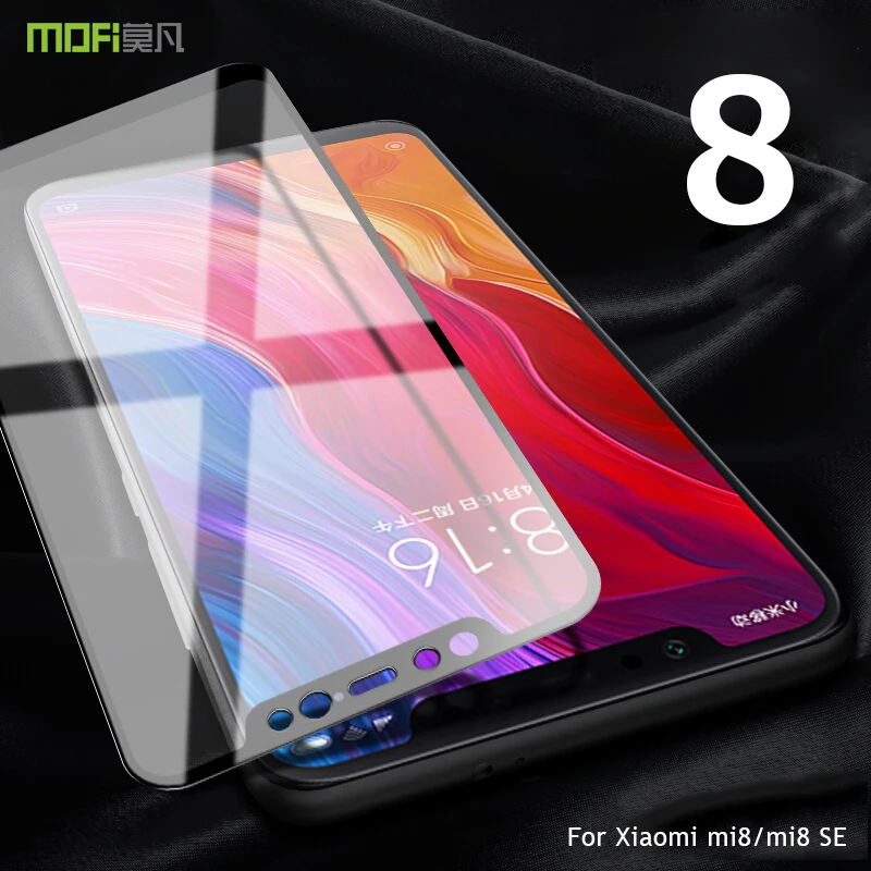 Пленка из закаленного стекла для Xiaomi mi 8 MOFI Xiaomi mi 8 explorer edition glass mi 8 SE полное покрытие защита экрана 2.5D HD Стекло