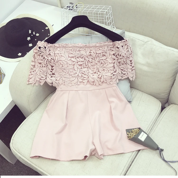 Women Jumpsuit Beach Short Sleeve