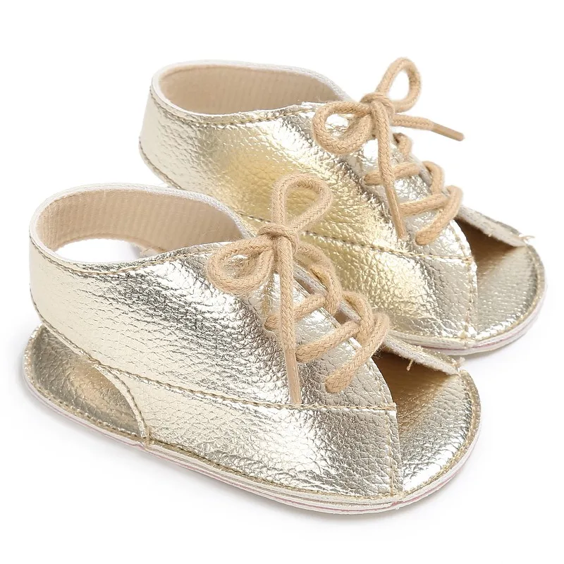 

Baby treasure casual fish mouth with sandals Baby Fashion PU Leather Soft Soled Anti-Slip