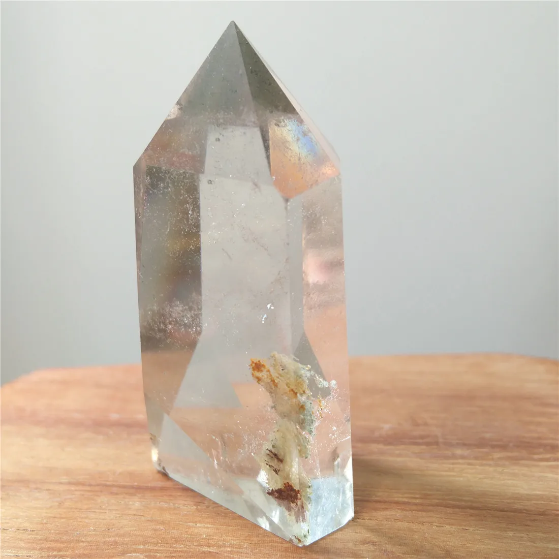 Кристалл призрака точечный камень камни Кристаллы Wicca Cristal Islande Pierre Naturelle Et Cristaux