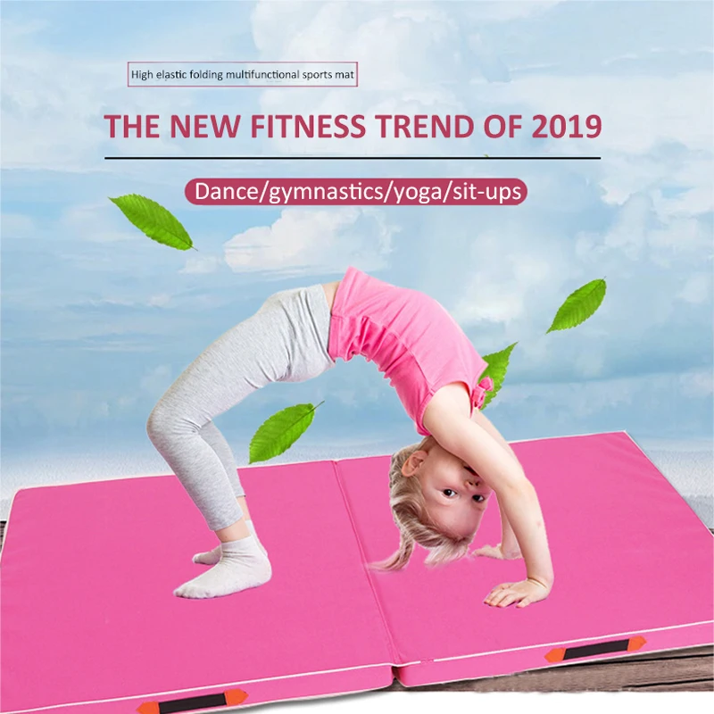 

120/100cm Thickened Oxford cloth l folding dance supine gymnastics mat training yoga flip mat
