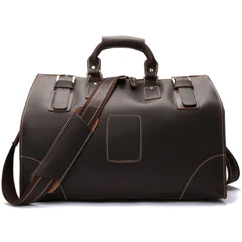 

Leisure mad horse leather large capacity business travel bag XY087
