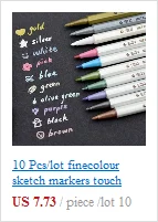 Маркер ручка блестящая краска маркер для изготовления карт каллиграфия Искусство DIY принадлежности металлическая Перманентная краска маркеры подарок на день рождения