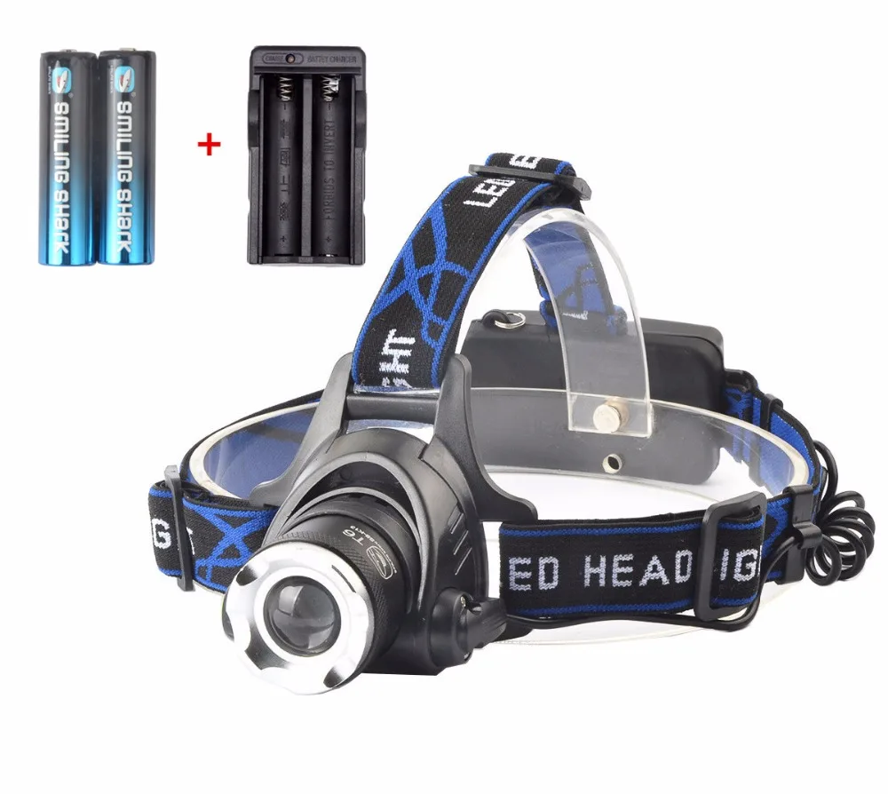 Powerful 2000 Lumens CREE XM L T6 LED Headlamp 3 Modes Adjustable Focus