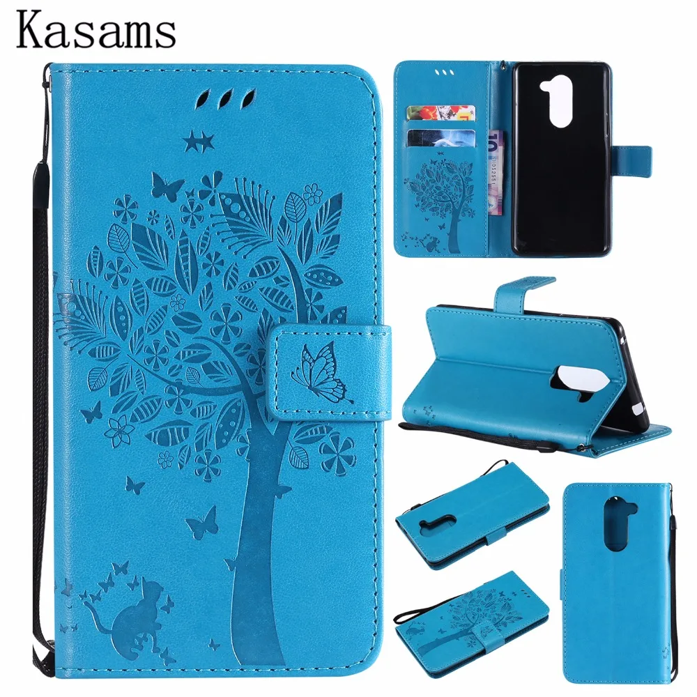 

3D Tree For Huawei Honor 4X 5X 6X Phone Shell For Huawei Honor6X GR5 2017 Mate 9 Lite PU Leather Mobile Case Flip Stand Cover
