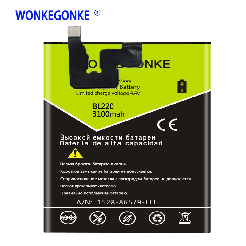 

WONKEGONKE BL 220 BL220 Battery for Lenovo S850 S850T Batteries Bateria