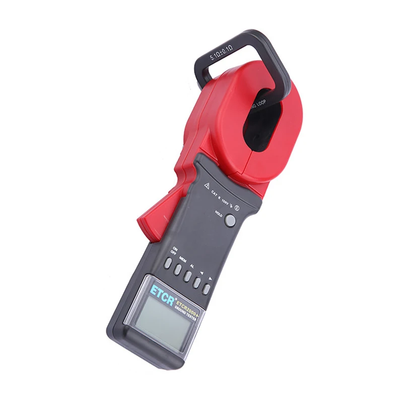 

ETCR2000A Digital Clamp On Ground Earth Resistance Tester circuit resistance meter lightning protection grounding measurement