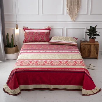 

Thick Flat Sheet Ultra Soft King Queen Twin size Premium 100%Cotton Bedding Top Sheet Good Drap Wrinkle Fade Resistant