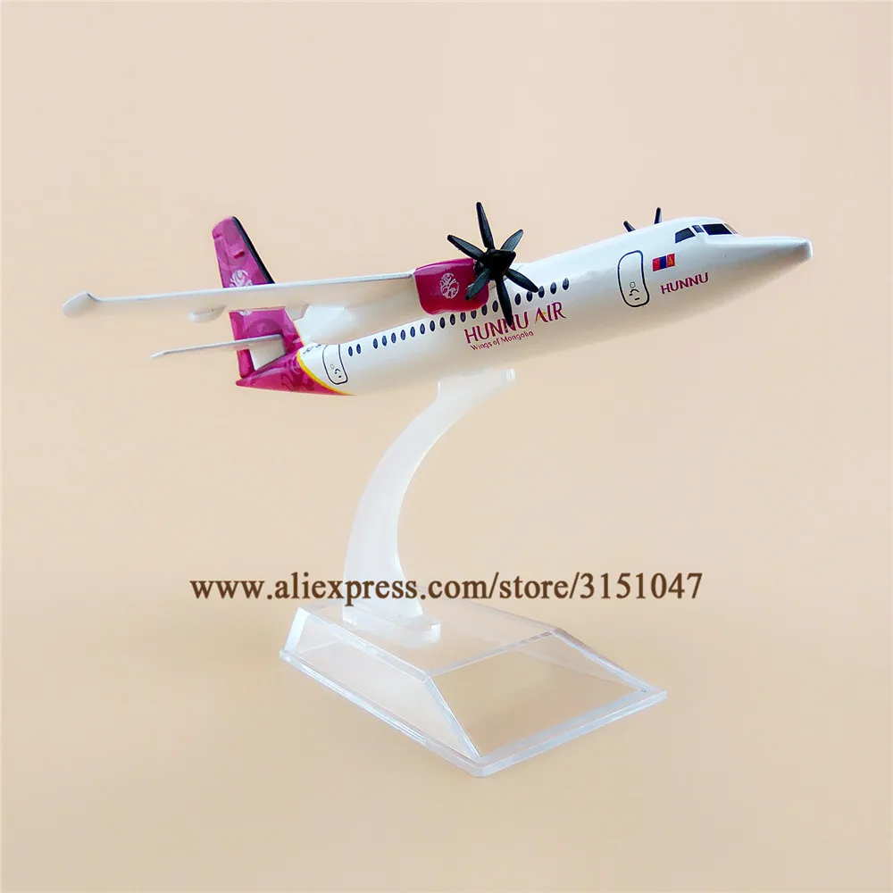 Металлическая Модель самолета Hunnu Air Fokker 50 F50 модель со стандартной подставкой 16