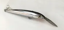 18см 65Г Морская Рыбалка приманка профессиональные рыболовные снасти из нержавеющей стали для губ плавающего типа глубокое погружение приманки