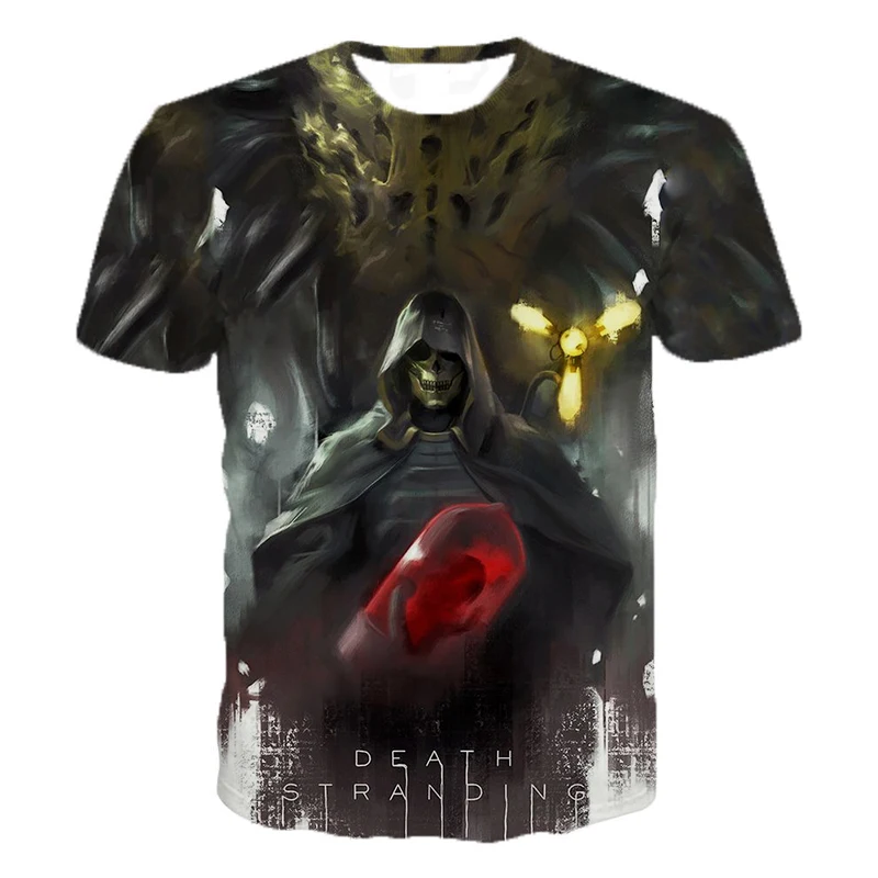 

2019 Newest Game Death Stranding 3D Printed Men Women Fashion Short Sleeve T Shirts Summer Casual Streetwear T Shirts
