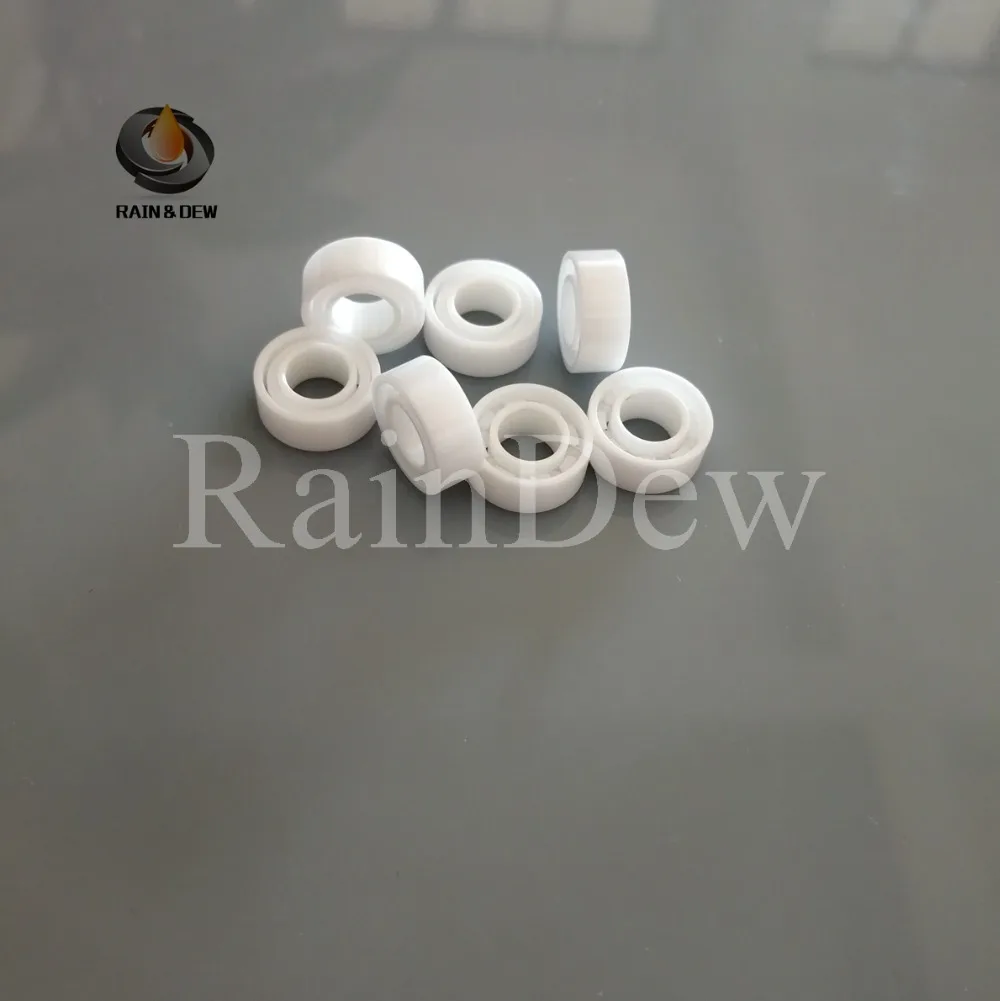 

10pcslot MR105 full ceramic ball bearing 5x10x4 mm Miniature ceramic deep groove ball bearings 5*10*4 fishing reel