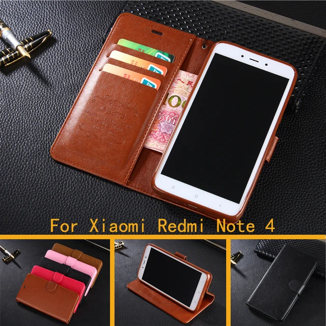 Special Offers Wallet Case For Xiaomi Redmi Note 4 Chinese Version Flip Cover PU Leather Stand Phone Bags Cases For Redmi Note 4 Pro 5.5''