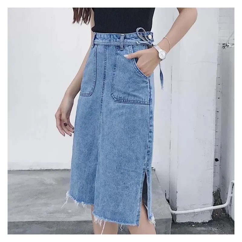 2018_Retro_casual_blue_skirts_long_denim_skirt_summer_xxxxxl_plus_size_for_women_woman_clothing_sexy_jeans_knee_length_A_line_1