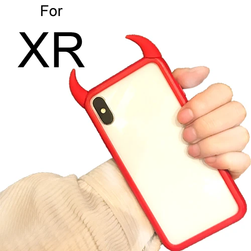 Devil угловой силиконовый защитный чехол для телефона XS MAX - Цвет: For iphone XR