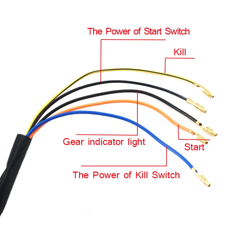 1 шт. Универсальный 12V мотоциклов Мощность ручку переключения переключатель двигатель электрический старт Kill Рог света фар переключатель с вращением влево/вправо