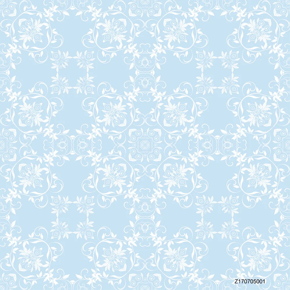 

LIFE MAGIC BOX Seamless Wrinkle-Free Washable Blue Background Pattern Style Backdrops HD Backdrops