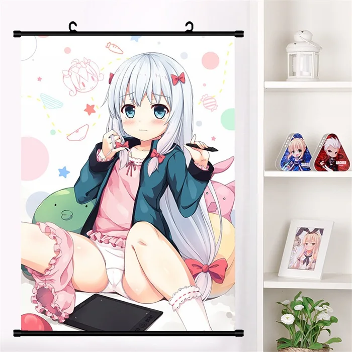 Японского аниме "eromanga-Sensei" Izumi Sagiri милый настенный свиток Фреска плакат Настенные подвесные плакаты коллекция домашнего декора искусство - Цвет: I