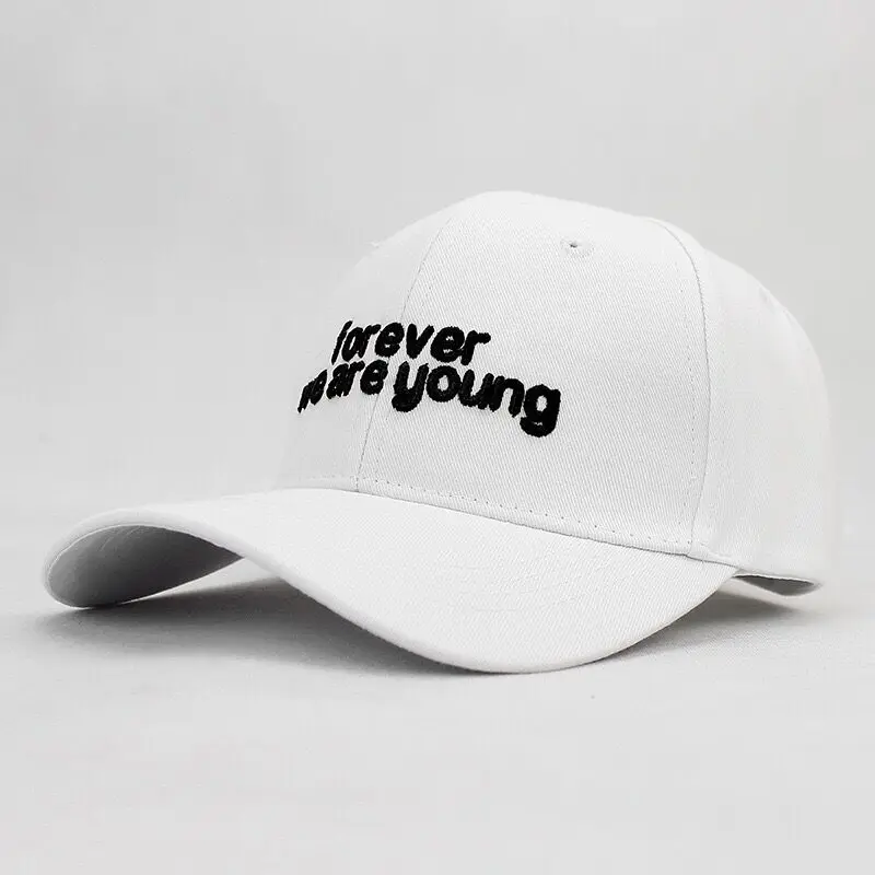 

Cotton Baseball Caps Youth Letter Men Woman Adjustable Caps Casual Hats Black White Fashion Snapback Summer Fall Cap Delicta hat