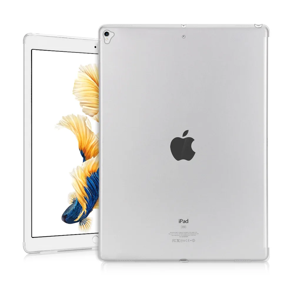 Коув для iPad Pro 12.9i / Силиконовые чехлы мягкая задняя крышка для iPad 12,9 дюймов подходит с Умной клавиатурой чехол противоударный чехол