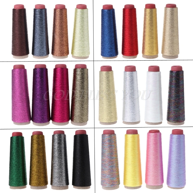 

4Pcs/Set Multicolor Sewing Machine Threads Metallic Embroidery Crochet Knitting Yarn Cross Stitch Thread Sewing Floss