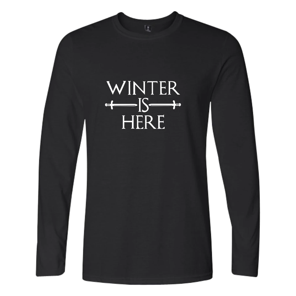 Winter is here T shirts High Quality Casual Printing Tee T Shirt