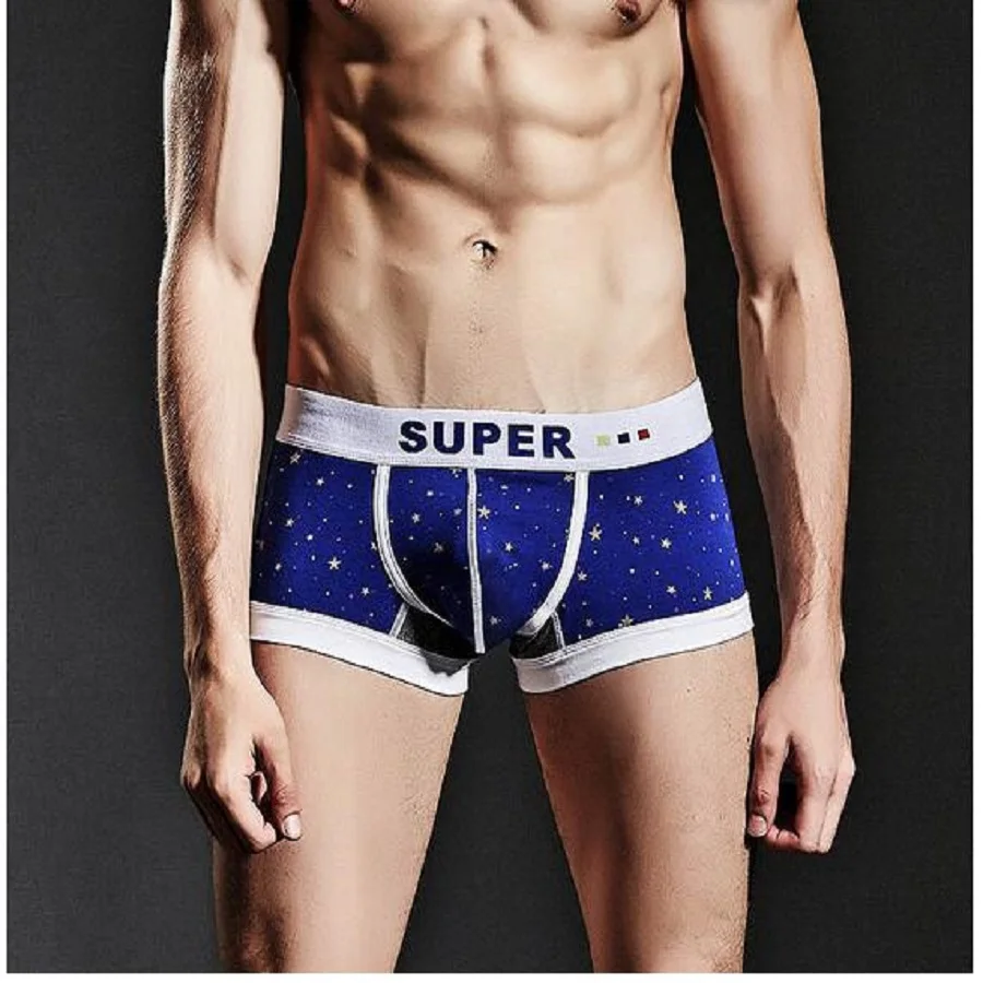 

Hot Brand Sexy Men Underwear Boxer Shorts Cotton Mens Boxers Man Underpants Low Rise Waist 2 Color Size M L XXL XXXL