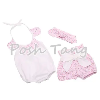 

Newborn Girl Take Home Romper and Optional Headband,Newborn Girl Vintage Rose Take Home Outfit,Baby Romper Headband,baby shorts