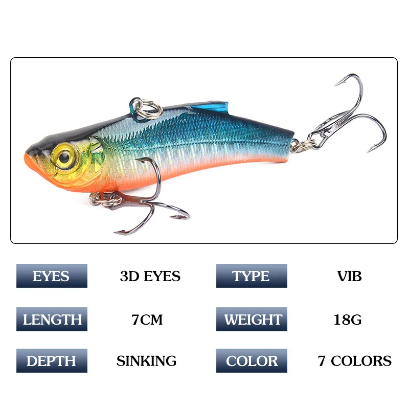 VIB الصيد السحر 1 قطعة 7 سنتيمتر 18g غرق Jerkbait الاهتزاز Wobblers البلاستيك Rattlin VIB الصلب إغراء الطعم الاصطناعي VIB الصيد السحر 1 قطعة 7 سنتيمتر 18g غرق Jerkbait الاهتزاز Wobblers البلاستيك Rattlin VIB الصلب إغراء الطعم الاصطناعي