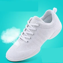 Competitive Aerobics Shoes Woman Soft Bottom Cheerleading Sneakers Shoes Training Square Dance Shoes Women's Fitness Shoes stripdance aerobics dvd
