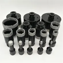 DIATOOL 1pc Vacuum Brazed Diamond Dry Drilling Bits with 5/8-11 Connection for Porcelain Tile Granite Marble Stone Masonry Brick