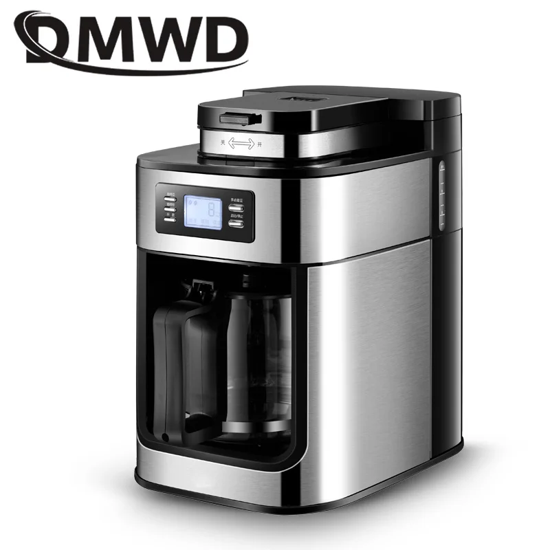 DMWD Automatic Electric Coffee Maker Bean Grinder Mill Grinding Machine