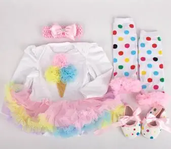 Одежда подходит для 50 57 см Силиконовая Кукла Reborn Детские игрушки платье обувь