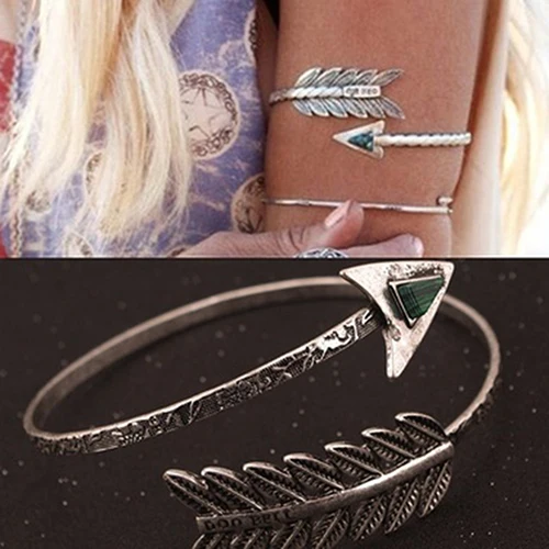 

Bluelans Women Swirl Spiral Tribal Arrow Upper Arm Cuff Bangle Bracelet Armlet Jewelry